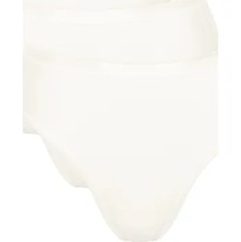 Podprsenka Bavlněné Kalhotky pro ženy 3 ks Sloggi GO Daily Cotton Tai 3P krémové S