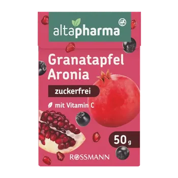 Bonbon altapharma Bonbony s vitamínem C bez cukru, Granátové jablko, doplněk stravy 50 g