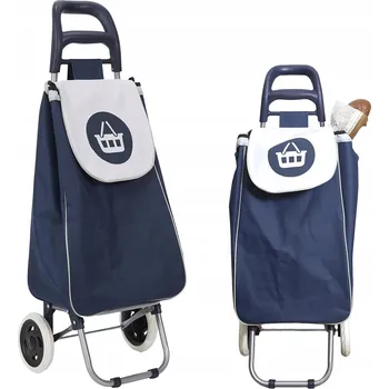 Nákupní taška Nákupní vozík na kolečkách Shopper, tmavě modrý, 34x20x96 cm, 50 l, Unisex taška