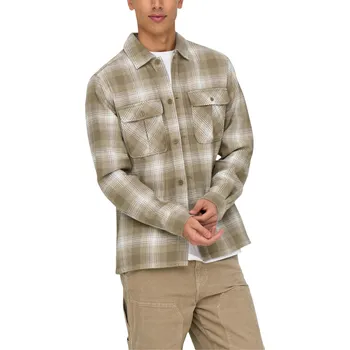 Pánská košile Košile Only & Sons pro muže Only bílá | kaki 3486866