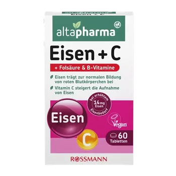 altapharma Tablety obsahující železo a vitamín C, doplněk stravy 60 ks
