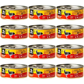 Krmivo pro kočku 3COTY Chicken with krill For kittens - mokré krmivo pro kočky - 12x80g