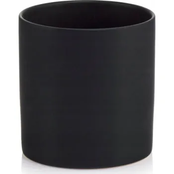 Květináč Černý keramický Květináč Polnix 8 cm x 8 x 8 cm