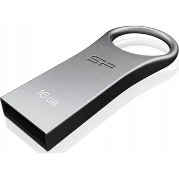 USB flash disk Pendrive Silicon Power SP016GBUF2F80V1S 16 GB USB 2.0 stříbrný