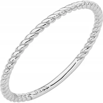 Prsten STŘÍBRNÝ PRSTÝNEK ryzost 925 Kroucený PRSTEN vel. 9