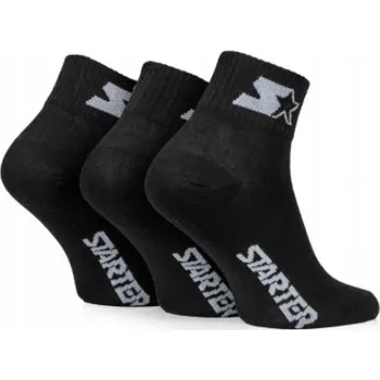 Černé ponožky Starter Quarter Ponožky , velikost 35-38