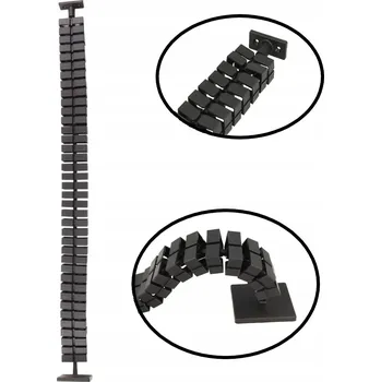 kabelová chránička Kryt kabelů, vertikální organizér kabelů, lišta na kabely L-790 černá