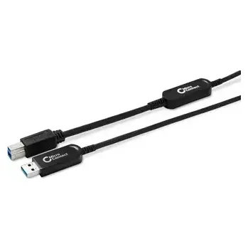 Kabel do PC MicroConnect Premium Optic Fiber kabel USB3.0 A (M) - USB3.0 B (M) 20m černá (USB3.0AB20BOP)