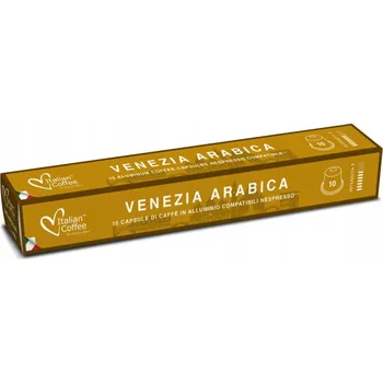 Kapsle do Nespresso Italian Coffee Venezia Arabica, hliníkové kapsle do Nespresso, 10 ks