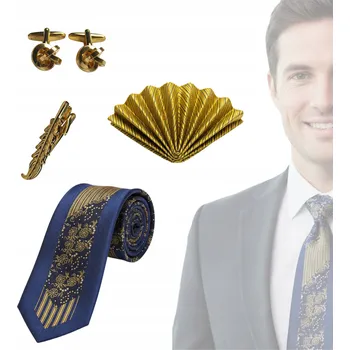 Manžetový knoflíček Elegantní Sada Kravata, Kapesníček, Manžetové Knoflíčky, Skvělý Dárek