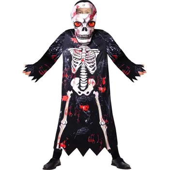 Karnevalový kostým Alltoys Kostým Kostlivec s maskou klučičí Vel. 110/120 cm