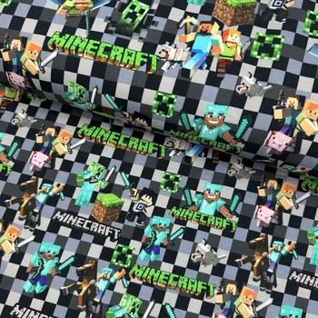 Teplákovina digital - Minecraft Square šedá