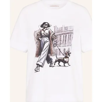 Dámské tričko Rich & Royal Dámské Tričko S Ozdobnými Kameny, bílá / tmavě...