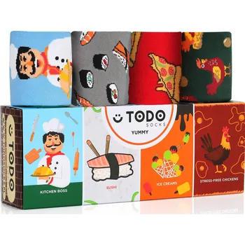 Pánské ponožky Sada ponožek Todo Socks Yummy kuchař pizza, velikost 43-46