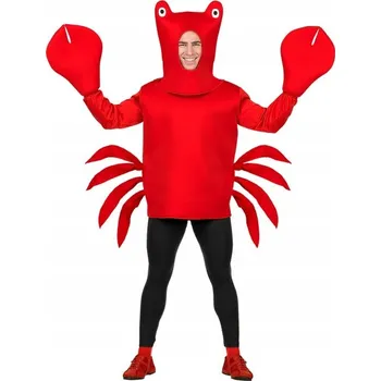 Karnevalový kostým KOSTÝM RAK KRAB ČERVENÝ OVERAL M/L