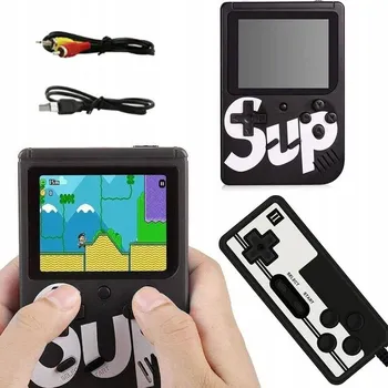 Herní konzole PŘENOSNÁ MINI RETRO HERNÍ KONZOLE GAMEBOY PEGASUS GAME BOX MARIO CONTRA 400 HER