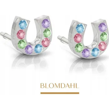 Náušnice BLOMDAHL HIPOALERGENNÍ NÁUŠNICE Brilliance Horsesshoe Light Rose 7 mm