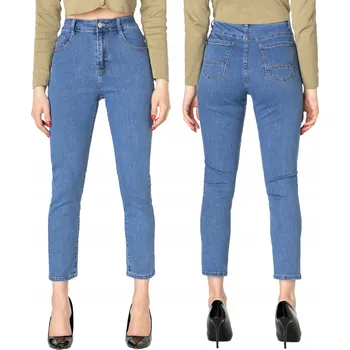 Dámské kalhoty Světlé Džíny Úzké Nohavice Dámské Kalhoty Strečové 2027 W34