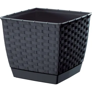 Květináč Černý plast Květináč Prosperplast 14 cm x 16,5 x 14 cm