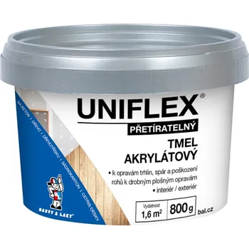 Uniflex Akrylový tmel na sádrokarton, zdivo a dřevo, 800 g