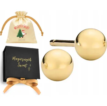 Náušnice KRÁSNÉ VELKÉ ZLATÉ NÁUŠNICE 585 KULIČKY 8mm PUZETKY