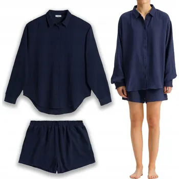 Dámské pyžamo Dámská souprava - pyžamo mušelín Atlantic bavlna XXL