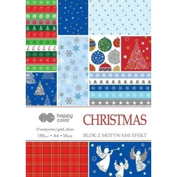 Blok Blok se vzorovanými papíry A4 - Vánoce 150 g