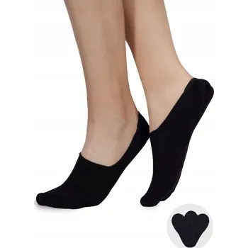 Dámské ponožky Ponožky kotníkové ponožky ponožky hladké černé 3PAK 35-38 YOCLUB