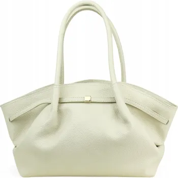 MORANTI kabelka z pravé kůže, transparentní