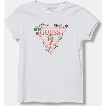Dětské tričko Guess bílá barva, K5YI15 K6YW4 K5YI15.K6YW4.9BYA 00X, vel. 113-118
