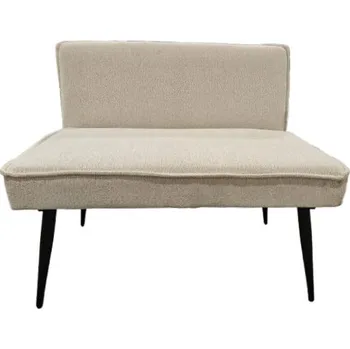 Béžová lavice Gloria 95 x 83 x 57 100% polyester, kov