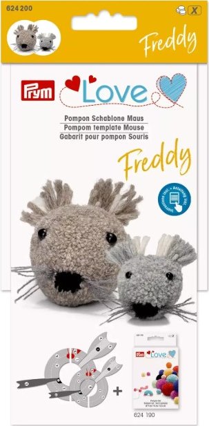 Šablony na zvířecí bambulky - myš Freddy Prym Love