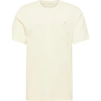 Pánské oblečení Pánské Tričko ve stylu MUSTANG s výšivkou loga Alex, ecru, velikost M