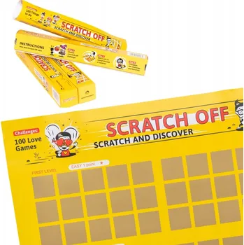 Plakát Stírací Plakát stírací los pro páry A2 - 100 her lásky