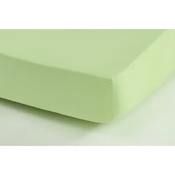 Prostěradlo Slee Home jersey napínací prostěradlo - zelená Rozměr: 90 x 200 cm