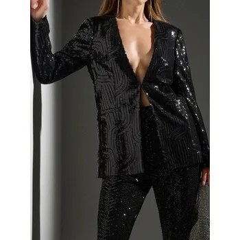 Sinsay - Blejzr - černá - 396GY-99X - 396GY-99X-XS