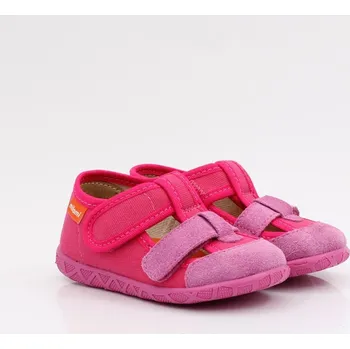 Dívčí bačkory MILAMI pružné a lehké dětské papuče 118-2 Fuksia velikost 28