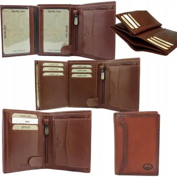 Peněženka Pánská kožená peněženka hnědá