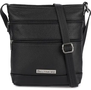 Kabelka Beltimore kabelka přes rameno přírodní kůže černá