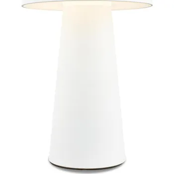 Lampička BRILONER Fungo Mini LED stolní lampička bezdrátová IP44, stmívatelné, dotykový vypínač, bílá 7520016