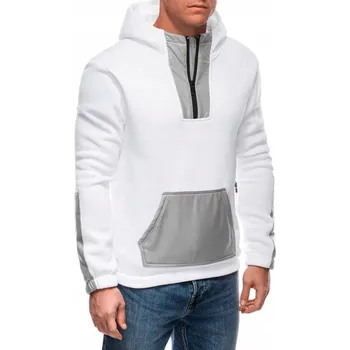 Pánská mikina Pánská mikina s kapucí 1696B bílá XXL