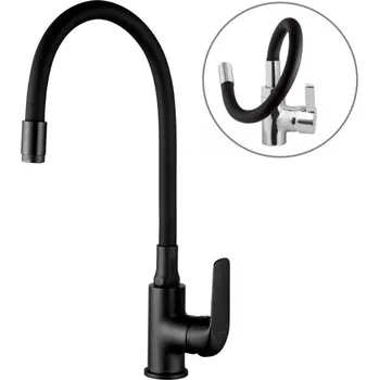 Vodovodní baterie dřezová baterie Kuchinox ELZA BKE B61D černá matná