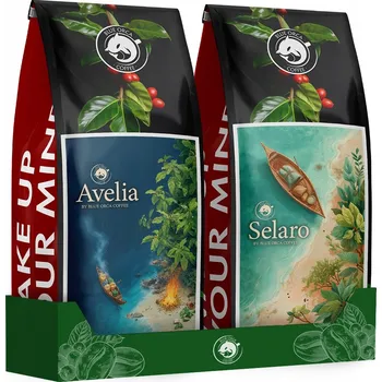 Káva zrnková 1kg x2 100% Arabica Selaro + Avelia Blue Orca
