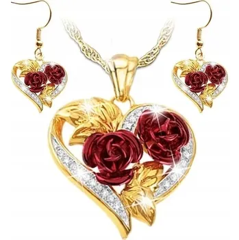 Náhrdelník Náhrdelník s motivem lásky + Náušnice | Sada