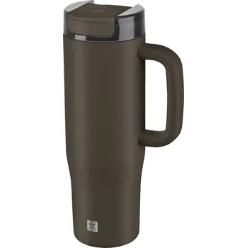 Zwilling Nerezový termohrnek s ouškem Thermo Plus, 0,9 l, čokoládová 1034743