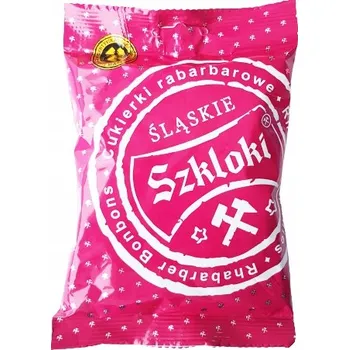 Bonbon Slezské Karamelky s rebarborou Glazované bonbóny szkloki 80g Visa Bell