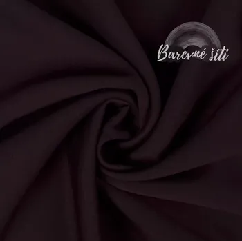 Teplákovina MÁSLOVÁ Čokoládová 260g (E) (Elegantní lesklá teplákovina)