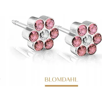 Náušnice Blomdahl Daisy Rose/ Crystal 5 mm SFJ