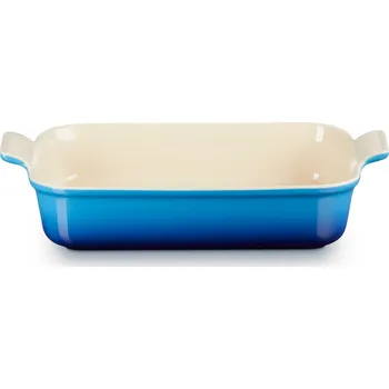 Zapékací mísa HERITAGE 32 cm, 4 l, AZURE, kamenina, Le Creuset