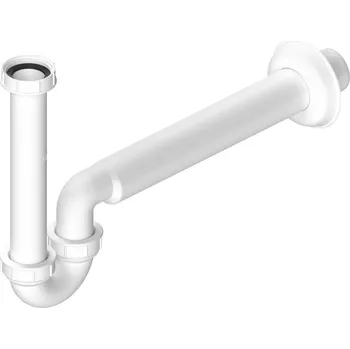 Sifon Umyvadlový sifon 5/4", nízký, DN40, bílá